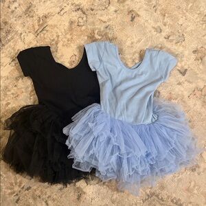 Kids' Black and Blue Tutu Costume Set